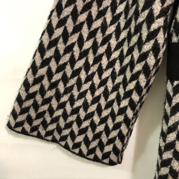 Heather B sweater jacket/ cardigan EUC black & Gray sz S - Picture 7 of 11